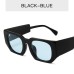 Trendy New Sunglasses Ins Personality Wide Leg Small Frame Sunglasses Retro Square Modern Glasses Men