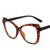 New TR High-Definition Anti-Blue Light Glasses Personality Contrast Color Trend Glasses Frame Retro Cat's Eye Plain Light Lenses