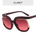 Ins Net Red With The Same Personality Contrasting Color PC Sunglasses Fashion Retro Round Ladies Sunglasses