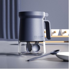Light Luxury Glass Seasoning Jar With Moisture-Proof Bag Seasoning Bottle Kitchen Storage Box Seasoning Box Salt Shaker Seasoning Jar Set