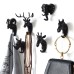 Door Hook Wall Hanging Wall Entrance Door Key Rack Hanger Home Creative Antler Art Punch-Free