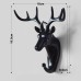 Door Hook Wall Hanging Wall Entrance Door Key Rack Hanger Home Creative Antler Art Punch-Free