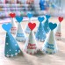 Cake Decoration Mini Birthday Hat Plug-In Set Cute Love Bear Birthday Baking Card Decoration