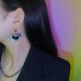 Light Luxury Zircon Black Love Stitching Necklace Ladies Niche Design Collarbone Chain Sweet And Cool Style Titanium Steel Accessories