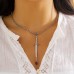 Niche Design Long Sword Hilt Earrings Cool Hip-Hop Red Water Drop Cross Earrings