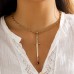 Niche Design Long Sword Hilt Earrings Cool Hip-Hop Red Water Drop Cross Earrings
