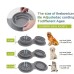 Pet Slow Food Anti-Choking Dog Bowl Folding Anti-Vomit Double Food Portable Dog Bowl Licking Plate Slow Food Pad Pet Plate