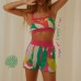 Summer new woolen suit women's suspenders backless sexy shorts two-piece set