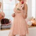 Spring New Women's V-Neck Sequin Dress Mini Dress Spinning Skirt