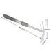 Planting Tools Home Gardening Flower Shovel Planting Flowers And Vegetables Small Shovel Silver Three-Piece Set