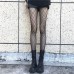 Sexy Black Silk Fishnet Socks Personality Cross Diamond Pattern Lolita Thin Section Thin Women's Trendy Ins Socks