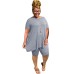 New Fashion Women's Plus Size 5XL Solid Color Casual Suit