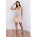 Fashion Fringe Sequin Feather Panel Dress