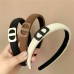 CD High Skull Top Fabric Headband Net Red New Face Wash Press Hair Wide-Brimmed Headband Hairpin Headwear
