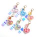 New Oil Love Keychain Cute Peach Heart Acrylic Pendant Creative Student Gift Pendant
