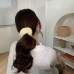 Net Red Large Intestine Ring Lace Chiffon Black And White Large Intestine Hair Ring Hair Accessories Simple Head Rope