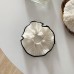 Net Red Large Intestine Ring Lace Chiffon Black And White Large Intestine Hair Ring Hair Accessories Simple Head Rope