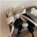 High Quality Bow Love Pearl Large Intestine Hair Ring Female Net Red New Temperament Hair Rope