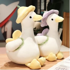 New Net Red Plush Doll Cute Big Goose Birthday Gift Toy Pillow Flower Small Yellow Duck Doll