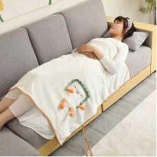 Cute Cartoon Toast Roll Blanket Plush Toy Nap Air Conditioner Blanket Summer Blanket