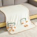 Cute Cartoon Toast Roll Blanket Plush Toy Nap Air Conditioner Blanket Summer Blanket