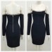 Bandage Dress Long Sleeve Black Bandage Dress Women Mini Crystal Sexy Off Shoulder Bodycon Club Party Dresses