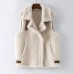 Spring And Autumn New Lamb Wool Vest Female Korean Version Loose Student Thickened Fur One Plush Vest Jacket