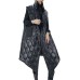 Street Trendy Personality Two-Sided Wear Contrasting Color Sleeveless Cotton Vest Women's Winter New Loose Mid-Length Coat