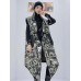 Street Trendy Personality Two-Sided Wear Contrasting Color Sleeveless Cotton Vest Women's Winter New Loose Mid-Length Coat