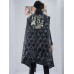 Street Trendy Personality Two-Sided Wear Contrasting Color Sleeveless Cotton Vest Women's Winter New Loose Mid-Length Coat