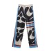 Summer New Women's V-Mouth Knotted Shirt + High Waist Wide Tube Casual Pants Print Suit