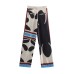Summer New Women's V-Mouth Knotted Shirt + High Waist Wide Tube Casual Pants Print Suit