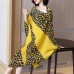 High-End Pleated Niche French Dress Summer New Western Style Leopard Print Temperament Bat Sleeve Irregular Loose for Women