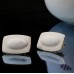 New Oil Dripping White Silver Needle Same Style Ear Clip Without Pierced Earrings Female Fashion Accessories