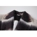 Autumn And Winter Retro Temperament Mohair Coat Rainbow Striped Wool Coat Single Breasted Coat