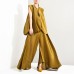Summer New Temperament Women Loose Casual Pleated Sleeveless Vest Loose Wide Leg Pants Sets Female Fashion Summer New Temperament Women Loose Casual Pleated Sleeveless Vest Loose Wide Leg Pants Sets Female Fashion