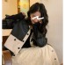 Contrast Color Short Motorcycle Leather Jacket Autumn Women's New Korean Style Design Trend Of Niche Tops