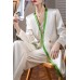 V-Neck Double-Breasted Simple Suit Skirt Mid Length Suit Jacket