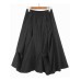 Ladies Irregular Pleated Dark Skirt New Loose Fashion Mid Length Skirt