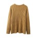 Diamonds Casual Sweater For Women Round Neck Long Sleeve Solid Knitting Pullovers Female Autumn Clothing Fashion