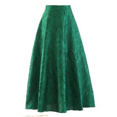 French Large Swing Jacquard Half Skirt Autumn New Women's Dress Fashionable High Waist Slim A-line Skirt