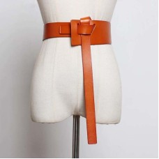 Long Knotted Stylish Asymmetric Cross PU Leather Belt Personality Women New Fashion Tide All-match Spring Long Knotted Stylish Asymmetric Cross PU Leather Belt Personality Women New Fashion Tide All-match Spring