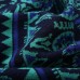 Autumn And Winter Bottoming Long Skirt New Knitting Printing V-Neck Long Sleeve Dress For Women