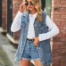 Vintage Denim Vest Coat Loose Casual Women Trend