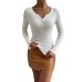 Autumn Women's Knitwear Slim Long Sleeve Top Women's Amazon Solid High Neck Sweater