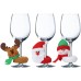 New Christmas Wine Cup Set Santa Claus Snowman Reindeer Christmas Home Decoration