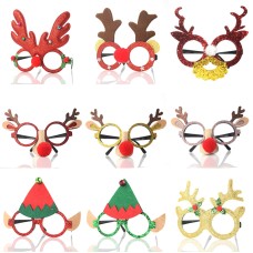 Christmas Glasses Christmas Party Decorative Articles Deer Horn Owl Red Nosed Christmas Ornament
