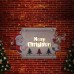 New Christmas Decorative Door Plate LED Light Party Party New Year Holiday Articles Props Wall Hanging Decoration