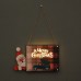 New Christmas Decorative Door Plate LED Light Party Party New Year Holiday Articles Props Wall Hanging Decoration