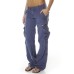 Retro French Wide Leg Women's Multi Pocket Casual Loose Straight Overalls